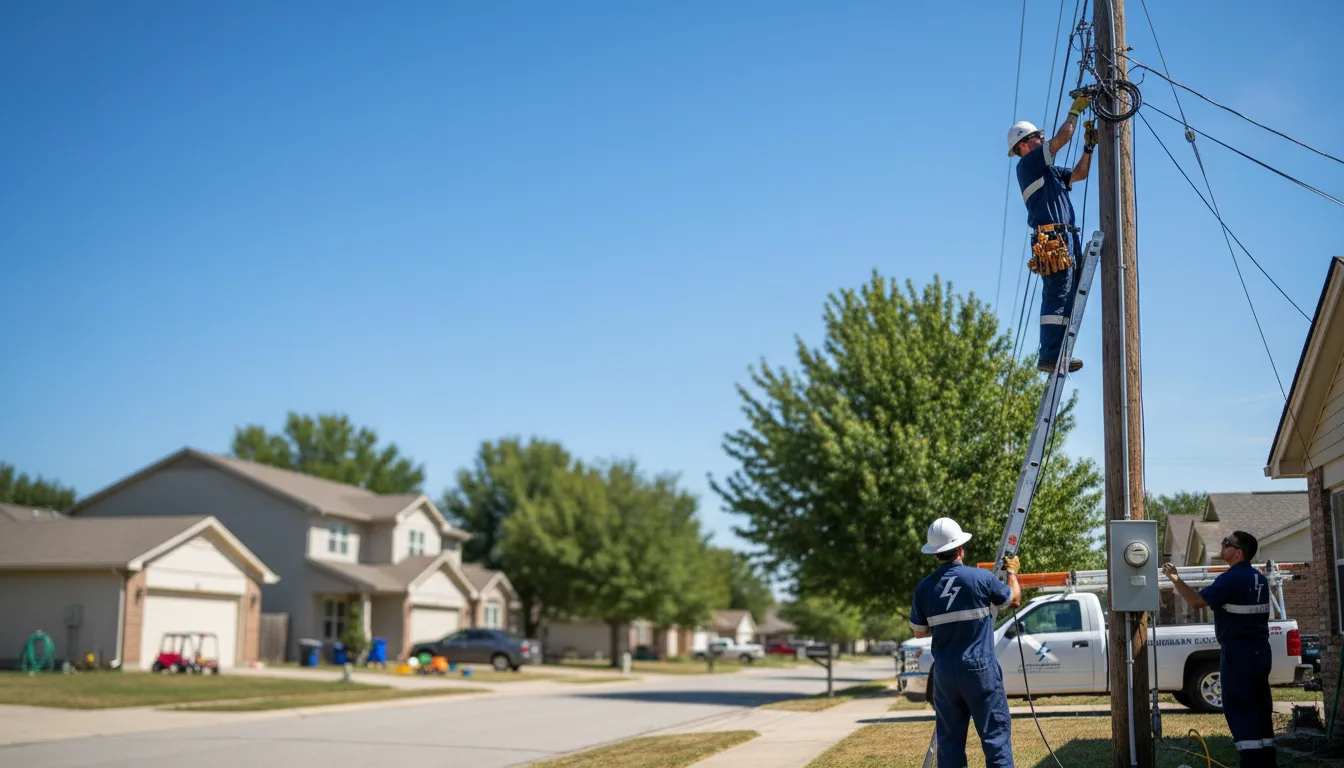 Residential electrician providing installation services in Seabrook, TX